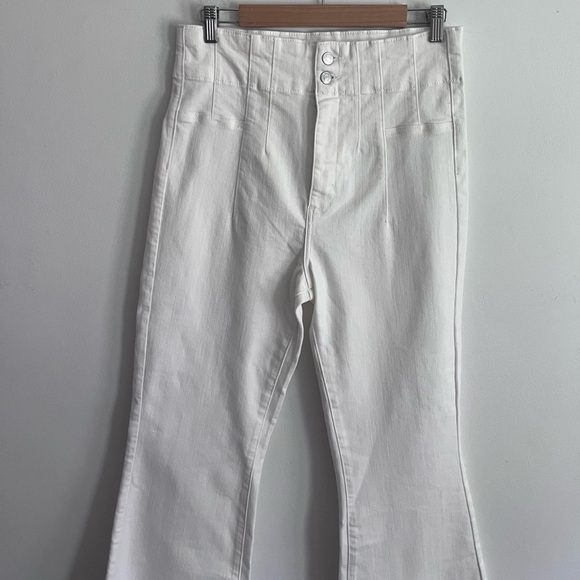 Free people Flare High Rise white Jeans - Picture 2 of 7
